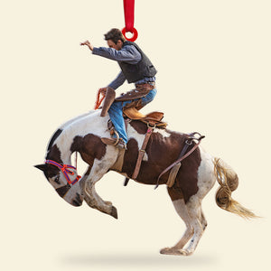 Custom Rodeo Photo Ornament, Christmas Tree Decor - Ornament - GoDuckee