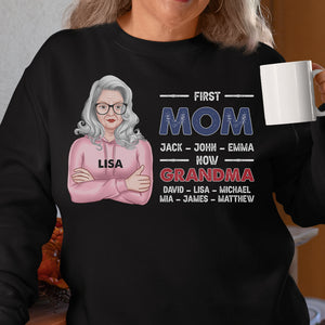 Father First Dad Now Grandpa Personalized Shirts - Shirts - GoDuckee