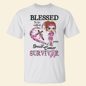 Blessed To Be Called Breast Cancer Survivor, Personalized Breast Cancer Awareness Shirts - Shirts - GoDuckee