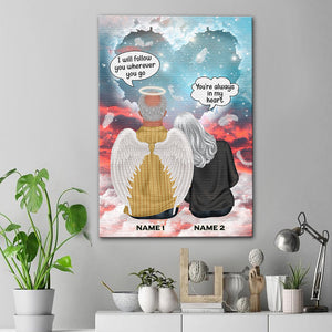 Heaven Husband My Wings Were Ready But My Heart Was Not Custom Wall Art - Poster & Canvas - GoDuckee