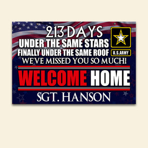 We've Miss You So Much Personalized Military Metal Sign - Metal Wall Art - GoDuckee