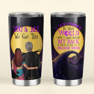 Personalized Couple Tumbler - You and Me, We Got This - We're Simply Meant To Be - Tumbler Cup - GoDuckee