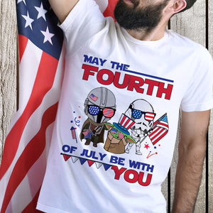 May The Fourth Of July Be With You Shirts - Shirts - GoDuckee