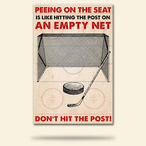 Ice Hockey Poster - Don't Hit The Post - Poster & Canvas - GoDuckee
