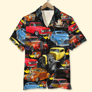 Custom Hot Rod Photo Hawaiian Shirt, Gift For Hot Rod Lovers - Hawaiian Shirts - GoDuckee