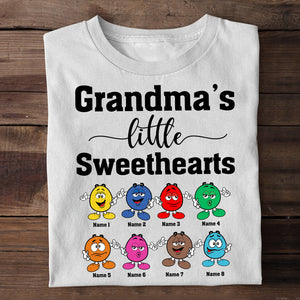 Personalized Grandma's Little Sweethearts Shirts - Custom Candy - Shirts - GoDuckee