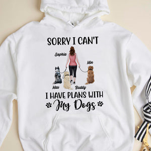 Sorry I Can't, Personalized Shirt, Gifts For Dog Lover - Shirts - GoDuckee