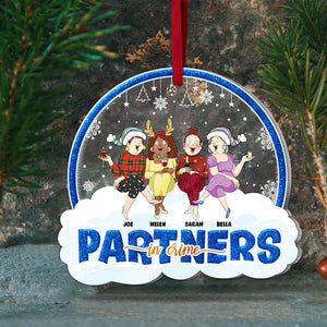 Partners In Crime Personalized Acrylic Ornament, Gift For Friends - Ornament - GoDuckee