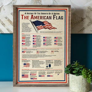 A History Of The Growth Of A Nation The American Flag Canvas Print, Gift For Independence Day - Poster & Canvas - GoDuckee