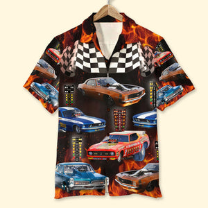 Weekend Forecast Drag Racing With A Chance Of Drinking Custom Photo Hawaiian Shirt Gift For Racing Lovers - Hawaiian Shirts - GoDuckee