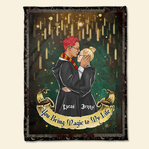 You Bring Magic To My Life Personalized Blanket, Gift For Couple - Blanket - GoDuckee