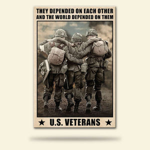 Vintage Veteran Brother & Sister Poster - The World Depended On Them - Poster & Canvas - GoDuckee
