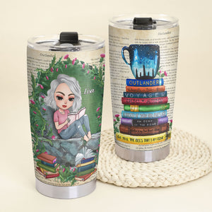 Outlander Book Titles - Personalized Reading Book Tumbler Cup - Gift For Book Lovers - Tumbler Cup - GoDuckee