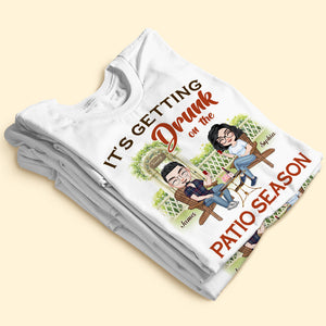 Couple Shirt Drinking, Personalized T-shirt Hoodie Sweatshirt - Shirts - GoDuckee