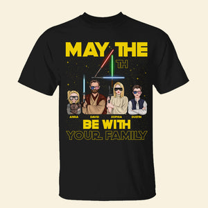 May The 4th Be With Your Family, Personalized Family Matching Shirt, Gifts for Family - Shirts - GoDuckee