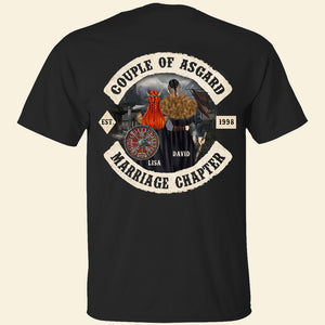 Viking Couple Marriage Chapter - Personalized Shirt - Gift for Couple - Couple Shoulder to Shoulder - Shirts - GoDuckee