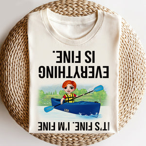 Kayak It's Fine I'm Fine Everything Is Fine Personalized Shirts - Shirts - GoDuckee