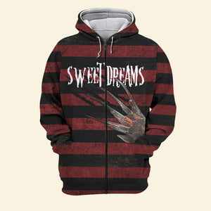 Sweet Dreams All Over Print Products - Freddy Krueger Sweater Pattern - AOP Products - GoDuckee