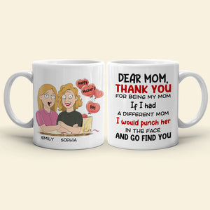 Gift For Happy Mother's Day, Mom Personalized Coffee Mug Accent Mug Wine Tumbler - Coffee Mug - GoDuckee