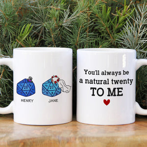 Table Top Game Dice Couple Personalized White Mug Gift - Coffee Mug - GoDuckee