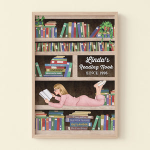 Custom Book Titles Canvas Print, Gift For Reading Book Lovers - Poster & Canvas - GoDuckee