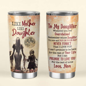 To My Daughter - Like mother like daughter - Personalized Witch Tumbler - Halloween Gift For Daughter - Tumbler Cup - GoDuckee