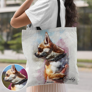 Custom Tote Bag Yellow Dog - Tote Bag - GoDuckee
