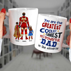 Super Dad In Universe - Personalize Coffee Mug - Coffee Mug - GoDuckee
