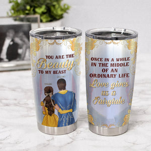 Personalized Couple Tumbler - You are the beauty to my beast - Beast and Beauty - Tumbler Cup - GoDuckee