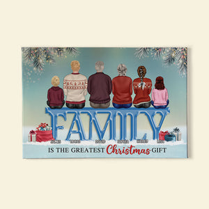 Family Is The Greatest Christmas Gift Personalized Family Canvas Print, Gift For Family - Poster & Canvas - GoDuckee