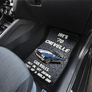 Muscle Car Get In, Sit Down, Shut Up And Hold On Personalized Universal Car Front & Rear Floor Foot Mats - Doormat - GoDuckee