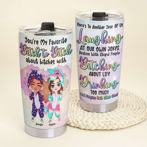 Personalized Unicorn Besties Tumbler, Funny Gift For Best Friend - Tumbler Cup - GoDuckee
