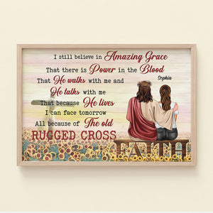 I Still Believe In Amazing Grace, Personalized Jesus Canvas Print, Gift For Loved Ones - Poster & Canvas - GoDuckee
