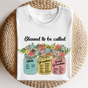 Blessed To Be Called Grandma Personalized Shirt Hoodie, Gift For Mom - Shirts - GoDuckee