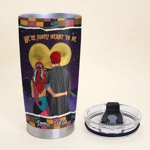 From Our First Kiss Till Our Last Breath Personalized Halloween Couple Tumbler Gift For Couple - Tumbler Cup - GoDuckee
