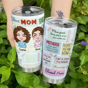 Best Mom Ever - Mother's Day Tumbler - Mother's Day Gift - Personalized Sticky Note Tumbler - Gift For Mom - Tumbler Cup - GoDuckee