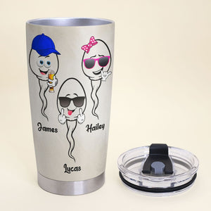 You've Been An Awesome Father, Personalized Tumbler, Gift For Dad, Dad's Sperms Tumbler, Father's Day Gift - Tumbler Cup - GoDuckee