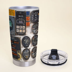 Personalized Pilot Tumbler, Gift For Airplane Lover - Tumbler Cup - GoDuckee