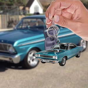 Custom Muscle Car Photo Keychain, Gift For Car Lovers - Keychains - GoDuckee