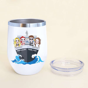 Personalized Cruising Friend Wine Tumbler - Blame It On The Drink Package - Wine Tumbler - GoDuckee