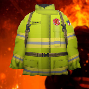 Personalized Firefighter Uniform Pillow - Custom Logo, Name - Pillow - GoDuckee