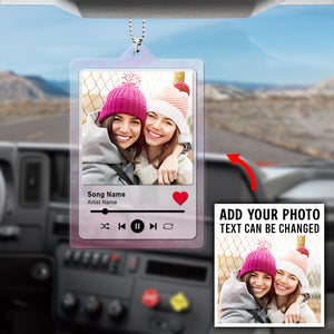 Couple/Besties Memorable Moments - Personalized Flat Car Ornament - Gift for Him/Her/Bestie - Ornament - GoDuckee