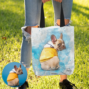 Custom Tote Bag Yellow Dog - Tote Bag - GoDuckee
