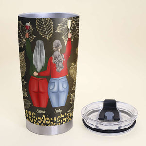 Best Bitches Laughing At Our Own Jokes Personalized Autumn Friends Tumbler - Tumbler Cup - GoDuckee
