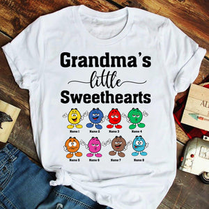Personalized Grandma's Little Sweethearts Shirts - Custom Candy - Shirts - GoDuckee