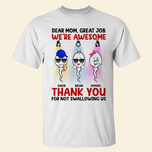 We're Awesome, Happy Mother's Day Personalized Shirt Hoodie Sweatshirt, Gift For Mom - Shirts - GoDuckee