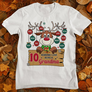 Grandma Christmas Cute Reindeer cc-shirt-04hutm0411 Personalized Shirts - Shirts - GoDuckee