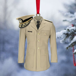 Navy Uniform - Personalized Christmas Ornament - Ornament - GoDuckee