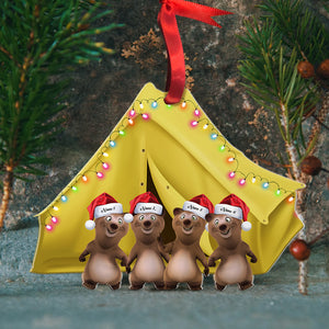 Christmas Light Camper - Personalized Camping Ornament - Gift For Bears Family - Ornament - GoDuckee