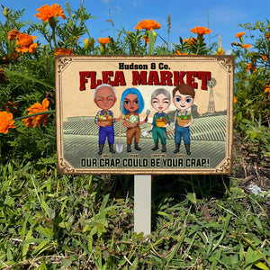 Farm Flea Market - Personalized Metal Sign - Metal Wall Art - GoDuckee